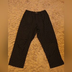Calvin Klein Black Pants with Gold Accents